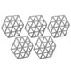 thumbnail image 4 of Estera de aislamiento térmico, mantel individual hexagonal de silicona de 5 piezas, tapete para cuenco, tapete para platos de mesa, valor inmejorable Jadeshay A, 4 of 8