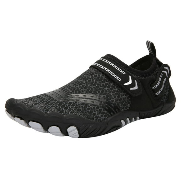 HBFAGFB Chaussures Décontractées pour Hommes Été Légères Respirantes Antidérapantes à Bande Auto-Agrippante Espadrilles Noires Taille 37