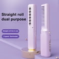 thumbnail image 2 of Mini Lisseur Rechargeable 3 Températures Réglables 2000mAh Anti-Brûlure Type C Sans Fil pour Tous Types de Cheveux Violet, 2 of 7