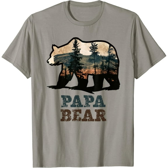 Papa Bear Grandpa Father's Day Vintage T-Shirt