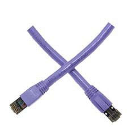CableWholesale Cat8 S/FTP Ethernet Patch Cable, Boot, 40Gbps - 2000MHz, 4-Pair 24AWG Stranded Pure Copper, RJ45 Shielded Gold Plate Connector Male Internet Patch Cable, Purple, 2 Foot