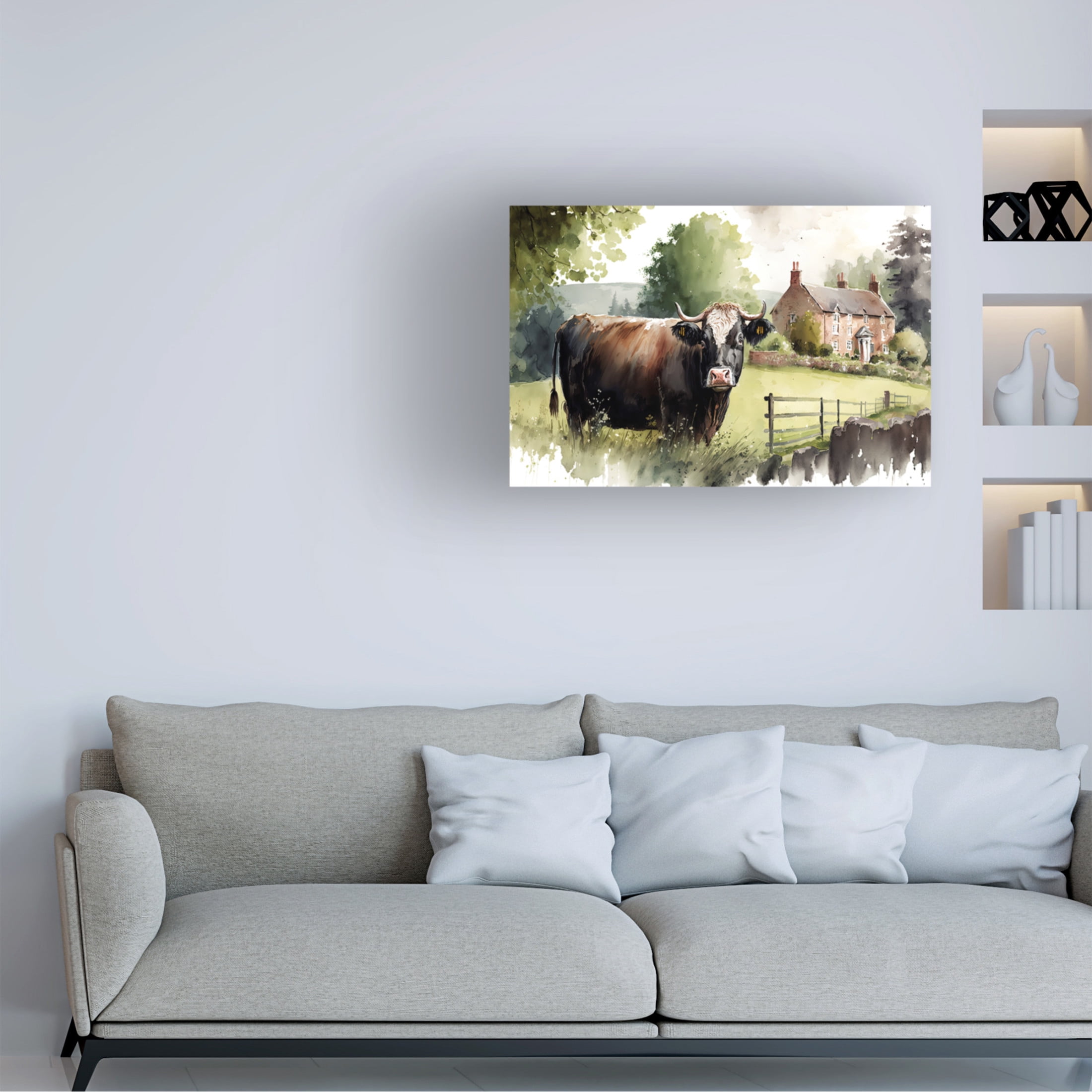 Canvas Wall Art - The Golden Valley 'The Rectory' Wall Art for Living Room, Bedroom, or Office Décor by Trademark Fine Art - 19 x 12 Inches