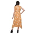 thumbnail image 2 of Moomaya Printed High-Low Style Sleeveless Dress For Women With Halter Neck, 2 of 5