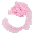 thumbnail image 2 of Diy Lace Craft 5 Yards Multi Color 45mm Printing Dots Pleated Trim Mesh Lace Ribbon Sewing Sequins Embroidered DIY CraftPink, 2 of 8