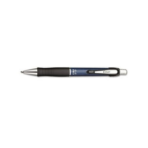G2 Pro Retractable Gel Pen Fine 0.7mm, Black Ink, Blue Barrel