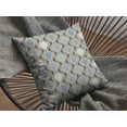 thumbnail image 4 of 28â€ Gray Ogee Indoor Outdoor Throw Pillow, 4 of 4