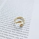 thumbnail image 5 of Minnieouse Anillo de abrazo de pareja, anillo de abrazo de amor de Plata de Ley 925, anillo abierto ajustable Retro, regalo para mujer, madre, esposa, Ropa, zapatos y accesorios Miscelánea Dorado Minnieouse AP007441-01, 5 of 6