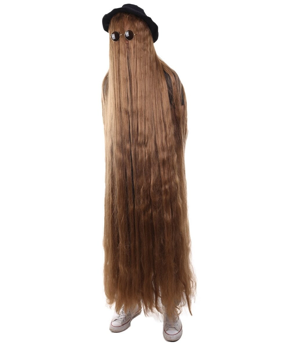 HPO Adult Unisex Dapper Creature Costume Wig Set – Includes Premium Wig, Glasses & Hat for Halloween