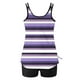 thumbnail image 4 of Trajes de baño tankini para mujer Trajes de baño de dos piezas con espalda de tiras y estampado conservador para mujer Traje de baño de dos piezas para mujer, 4 of 5