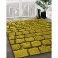 thumbnail image 2 of Ahgly Company Indoor Rectangle Patterned Bee Yellow Area Rugs, 7' x 9', 2 of 6