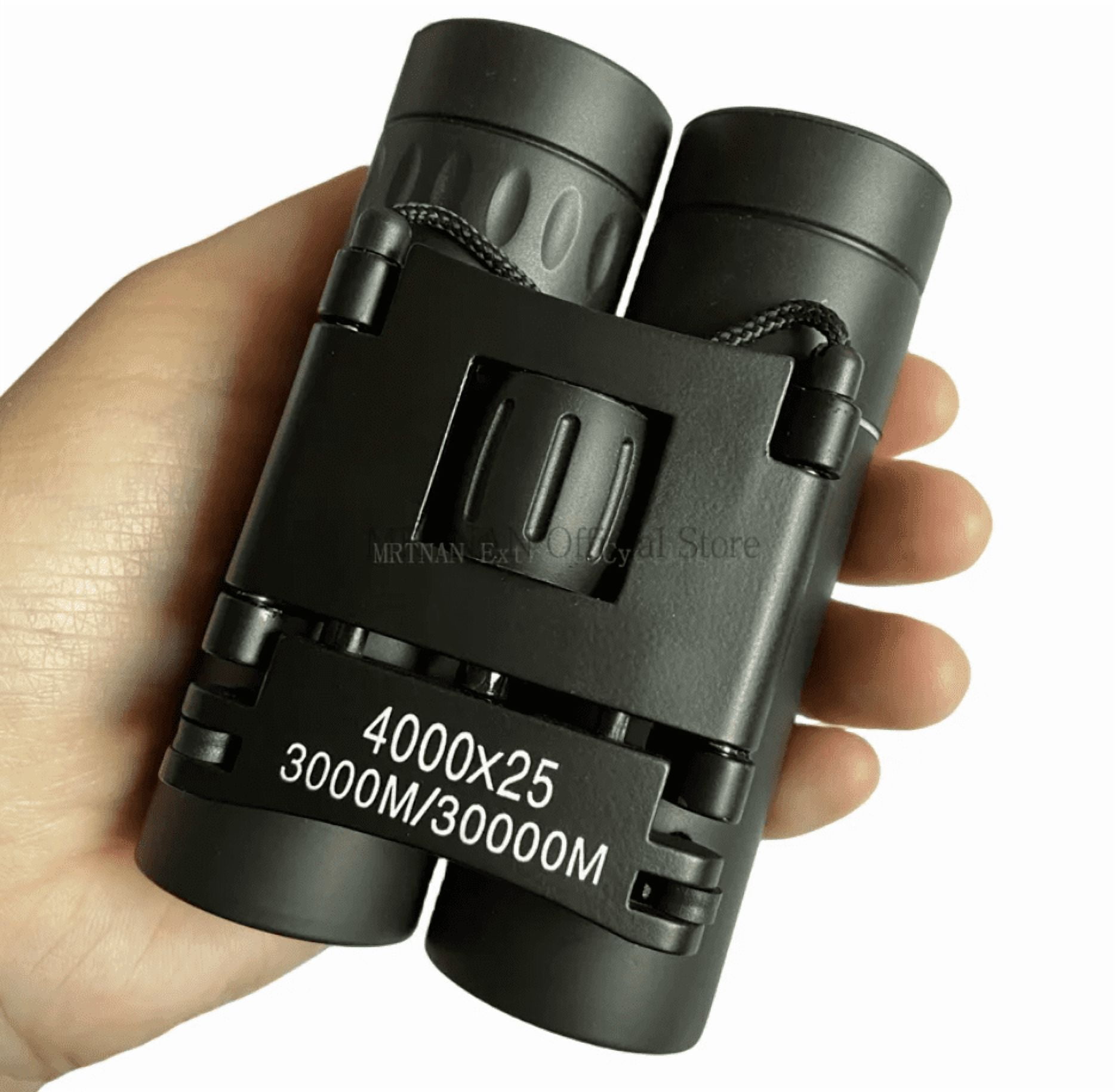 4000X25 HD Zoom Portable Powerful Binoculars Long Range BAK4 Telescope Folding FMC Binoculars for Hunting Camping Travel