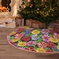 thumbnail image 6 of KLL Daisies Flowers Christmas Tree Skirt 30" ,Party Decorations Farmhouse for Christmas Decorations Holiday Party, 6 of 6