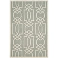 thumbnail image 2 of SAFAVIEH Bella Janis Geometric Striped Wool Area Rug, Grey/Ivory, 4' x 6', 2 of 6