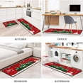 thumbnail image 4 of Merry Christmas Kitchen Rugs and Mats Set of 2,Red Christmas Tree Kitchen Decoration,Non Slip Absorbent Kitchen Mat Waterproof Runner Rug for Laundry Room and Sink 17x 48+17x30 Inches, 4 of 6