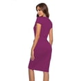 thumbnail image 3 of CEASIKERY Women's Business Retro Cocktail Pencil Wear to Work Office Casual Dress, 3 of 5