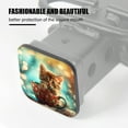 thumbnail image 3 of Hitch Cover Fits For 2-Inch Hitch,Tiny Kitten Sits In Ornate Polka-Dotted Coffee Cuprubber Trailer Hitch Cover Tube Plug Insert,Car Exterior Accessories, Receiver Tube Hitch Plug, 3 of 5