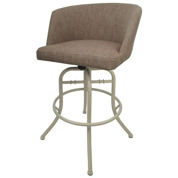 Swivel Tilt Counter Metal Bar Stool 26" Joey - Basin Beige - Beige