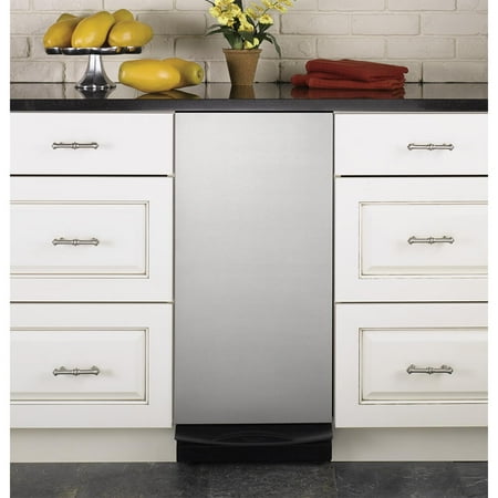 GE - 15" Built-In Trash Compactor - Stainless Steel
