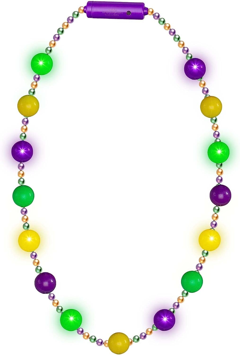 Pink House Style | Splash Mini Bead Necklace 18'' - Light Blue