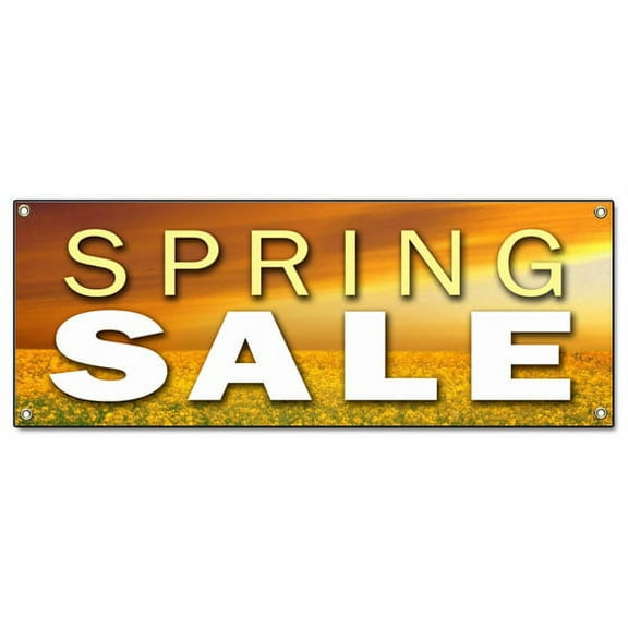 SPRING SALE BANNER SIGN store clearance signs