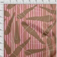 thumbnail image 4 of oneOone Cotton Cambric Brown Fabric Geometric Doodled Petal Dress Material Fabric Print Fabric By The Yard 56 Inch Wide, 4 of 4