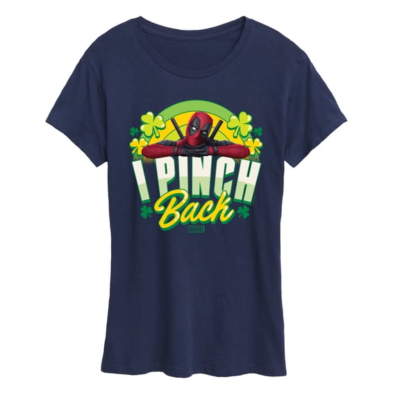 Marvel Deadpool - St. Patrick's Day I Pinch Back - Women's Short Sleeve Graphic T-Shirt