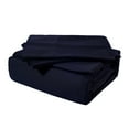 thumbnail image 4 of Triangle Weavers 100% Cotton 600 Thread Count, Black King Size Bed Sheet - Set of 4 pieces, 4 of 4