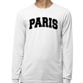 thumbnail image 2 of Paris College Style Long Sleeve Shirt Unisex 3X-Large White, 2 of 5