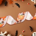 thumbnail image 5 of LHNFT 2 Rolls 16.4ft Fall Wired Edge Ribbons for Wreaths Maple Truck Pumpkin Turkey Print Burlap Craft Ribbon for Autumn Harvest Halloween Party Decorations DIY Supplies Gift, 5 of 6