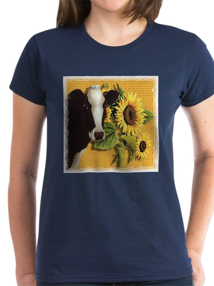 cow sunflower shirt