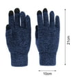 thumbnail image 6 of Women's Winter Touchscreen Gloves Warm Knit Texting Gloves Fleece Lined Gloves with Elastic Cuff, 6 of 8