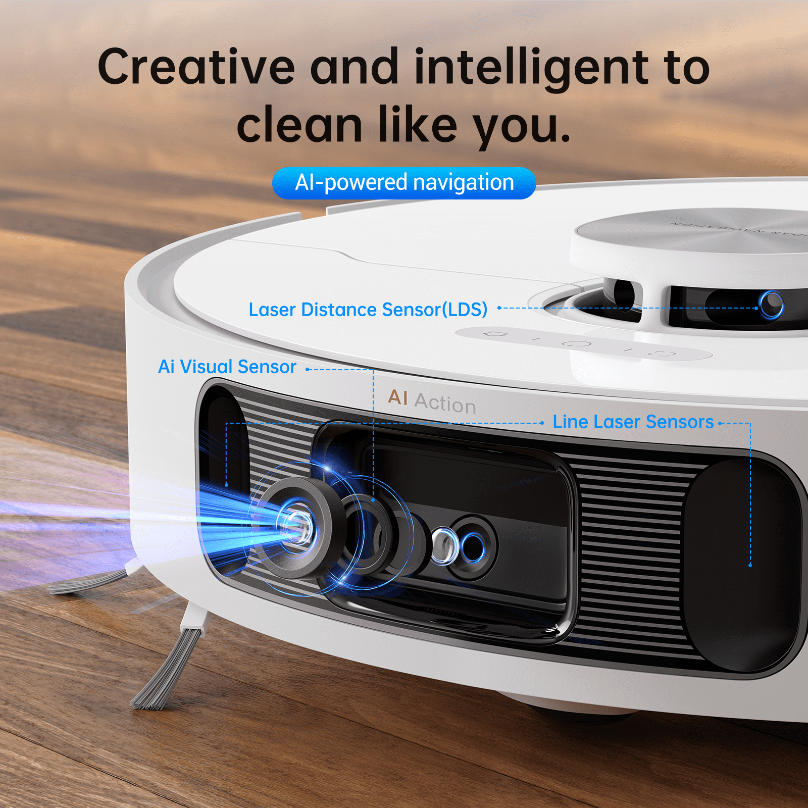 Dreame L10s Ultra Robot Vacuum and Mop Combo, Auto Mop Cleaning and Drying, Self-Refilling and Self-Emptying Base for 60 Days of Cleaning, 5300Pa Suction and AI Navigation, Compatible with Alexa