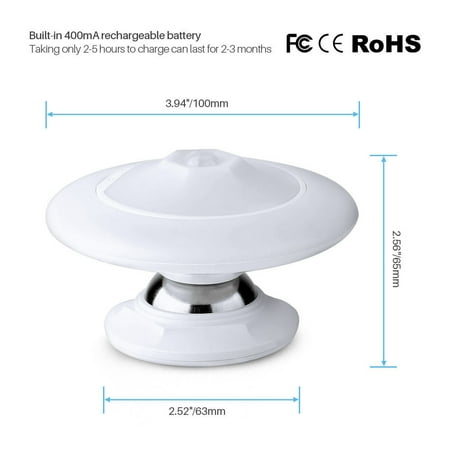 

Portable 360°Ufo Shape Sensor Light Motion Activated Led Cordless Night Light