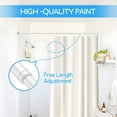 thumbnail image 4 of White Adjustable Tension Curtain Rod 28-45 Inch No Drilling Spring Loaded Window Rod for Bedroom Doorway Window Closet 1 Pack, 4 of 5