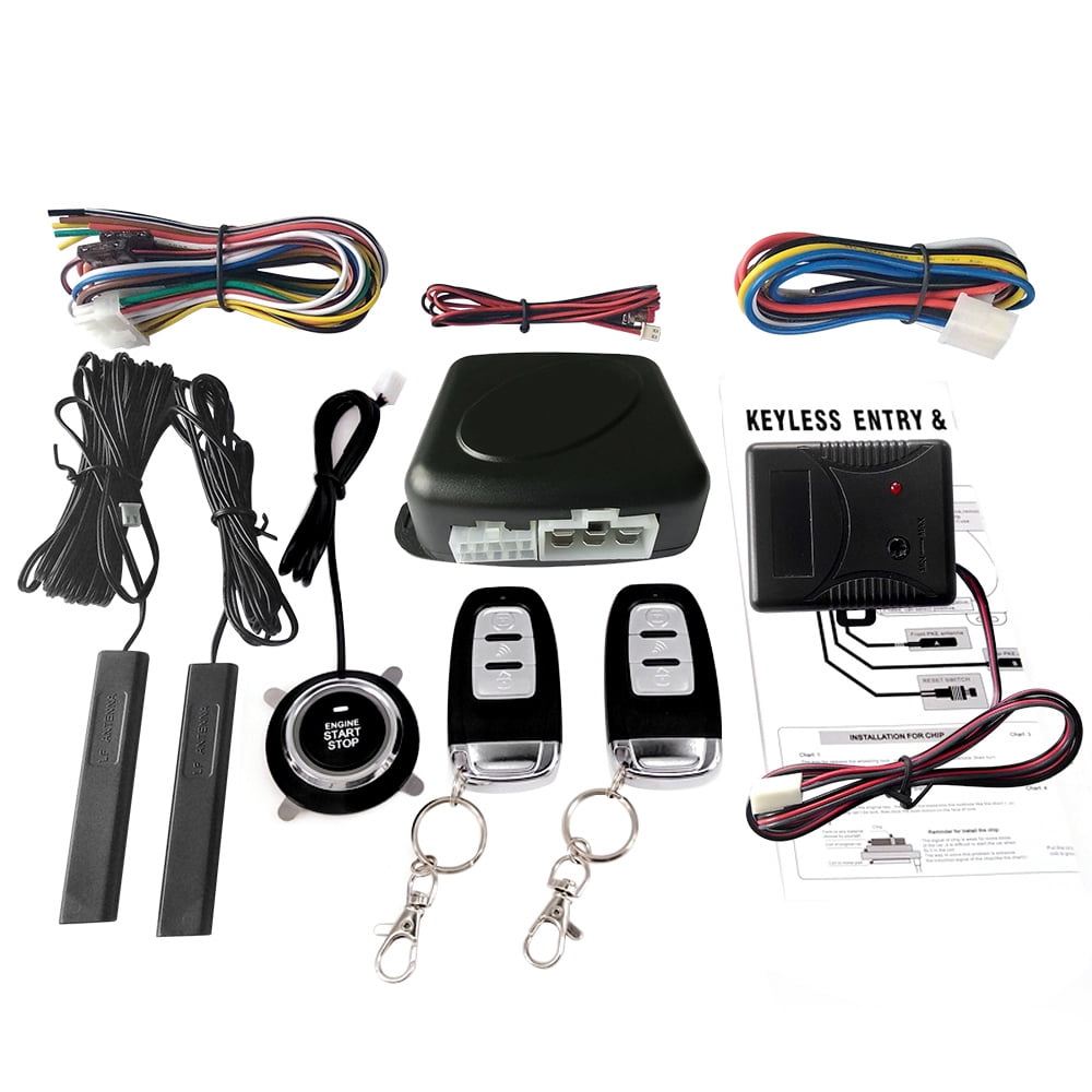 Walmeck Car SUV Switch Keyless Entry Engine Start Alarm System with