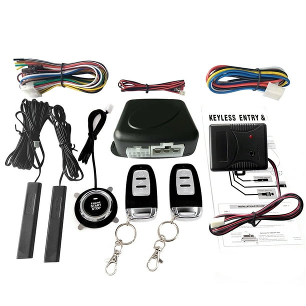 Walmeck Car SUV Switch Keyless Entry Engine Start Alarm System with