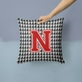 thumbnail image 2 of Monogram Letter Fabric Decorative Pillow, 2 of 4