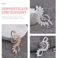 thumbnail image 3 of 2pcs Music Note Pin Simple Elegant Rhinestone Necklace Charm Suit Brooch, 3 of 7