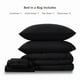 thumbnail image 5 of Juego de edredón CozyLux, tamaño queen, negro, cama de 7 piezas en una bolsa, 5 of 6