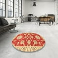 thumbnail image 4 of Ahgly Company Machine Washable Indoor Rectangle Abstract Neon Red Area Rugs, 7' x 9', 4 of 7