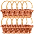thumbnail image 3 of WORGEOUS 10 unids Pequeña flor Cesta de mano Cesta tejida para el hogar Cesta de la decoración de la oficina, 3 of 9