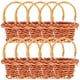 thumbnail image 4 of 10 unids Pequeña flor Cesta de mano Cesta tejida para el hogar Cesta de la decoración de la oficina, 4 of 7