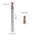 thumbnail image 2 of Uxcell 2mm Radius 4mm Shank 75mm Length HRC55 Carbide AlTiSin Coated Ball Nose End Mill, 2 of 6