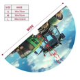 thumbnail image 3 of Rateoe Green Tractor Field Print Christmas Tree Skirt 48" for Xmas Holiday New Year Party Circle Tree Mat Ornaments Decoration, 3 of 7