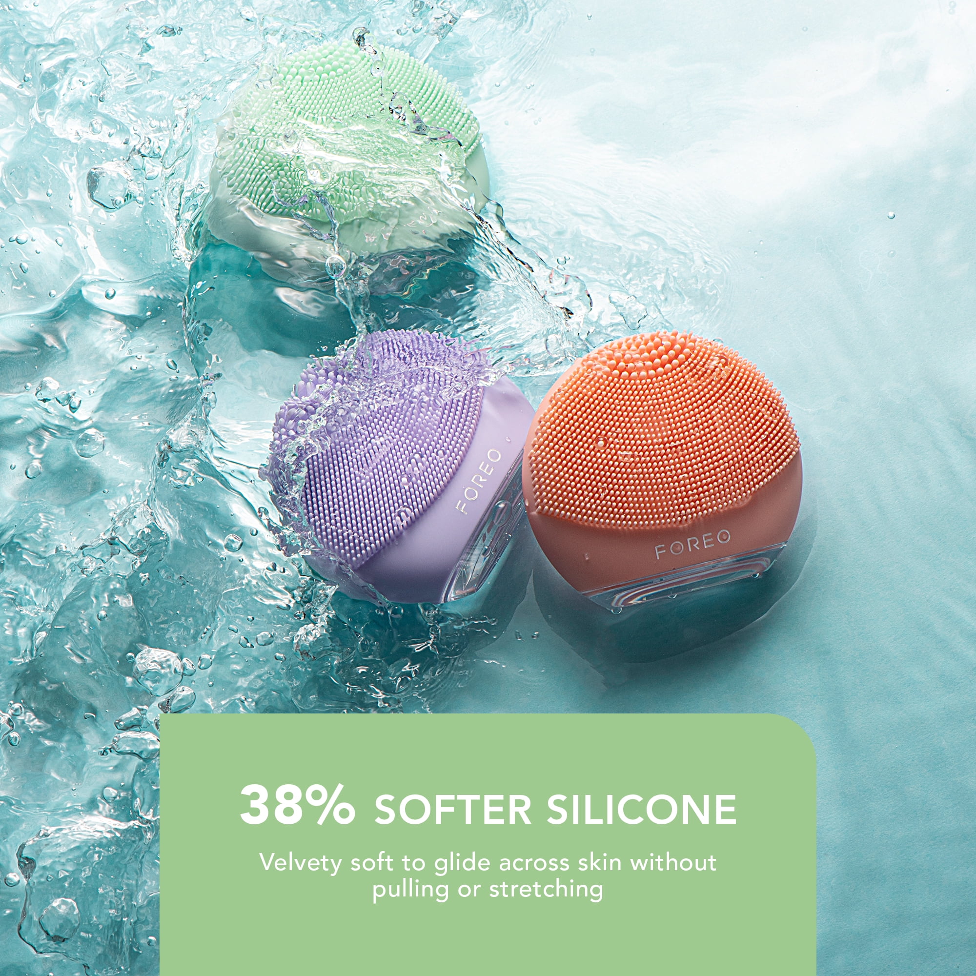 FOREO, Facial Cleansing Brush, Luna 4 Go, Pistachio - Walmart.com