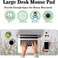 thumbnail image 2 of Large Mouse Pad Wildflower Desk Mats Office Mouse Pads Keyboard Mousepads Oversized Mouse Pad Non-Slip Rubber Base Waterproof with Stitched Edges 35.4 X 15.7 for Game Office,, 2 of 6