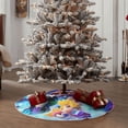 thumbnail image 3 of Lsque Mario Print Christmas Tree Skirt with Ties and Velcro,Xmas Holiday Decorations, Adjustable Tree Skirt-36", 3 of 6