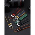 thumbnail image 4 of Correa de reloj de silicona suave para hombre, correa de reloj de nailon y caucho fluorado de 20, 22, 23 y 24 mm para Tudor, Breitling, Citizen, Tissot, 4 of 5