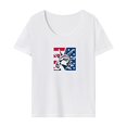 thumbnail image 1 of Camiseta para mujer Verano Ropa Suave Camiseta Básica para Viajes Viaje Oficina XL, 1 of 7