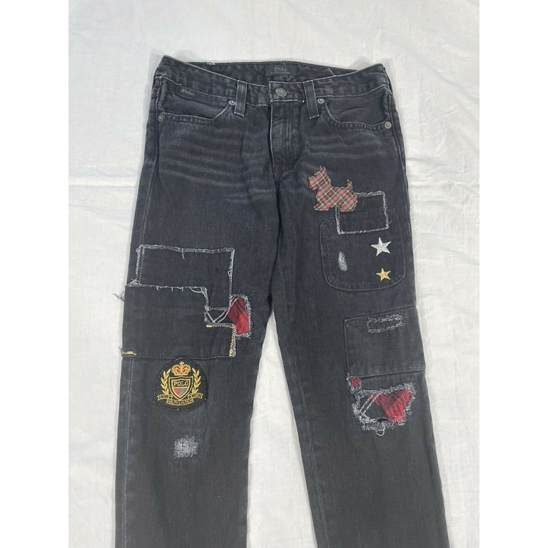 Polo Ralph Lauren Girls EVETTE Astor Slim Boyfriend Rip-Repair 